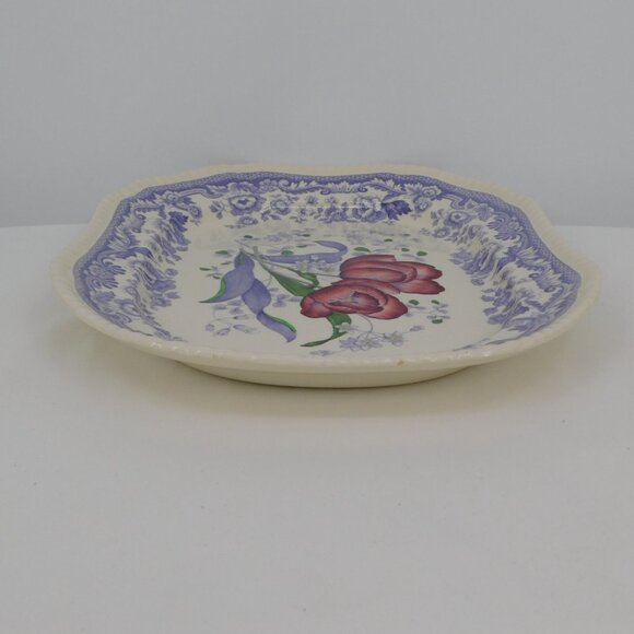 Spode Mayflower Fine China Old Backstamp 15" Oval Serving Platter England VTG - Picture 5 of 11